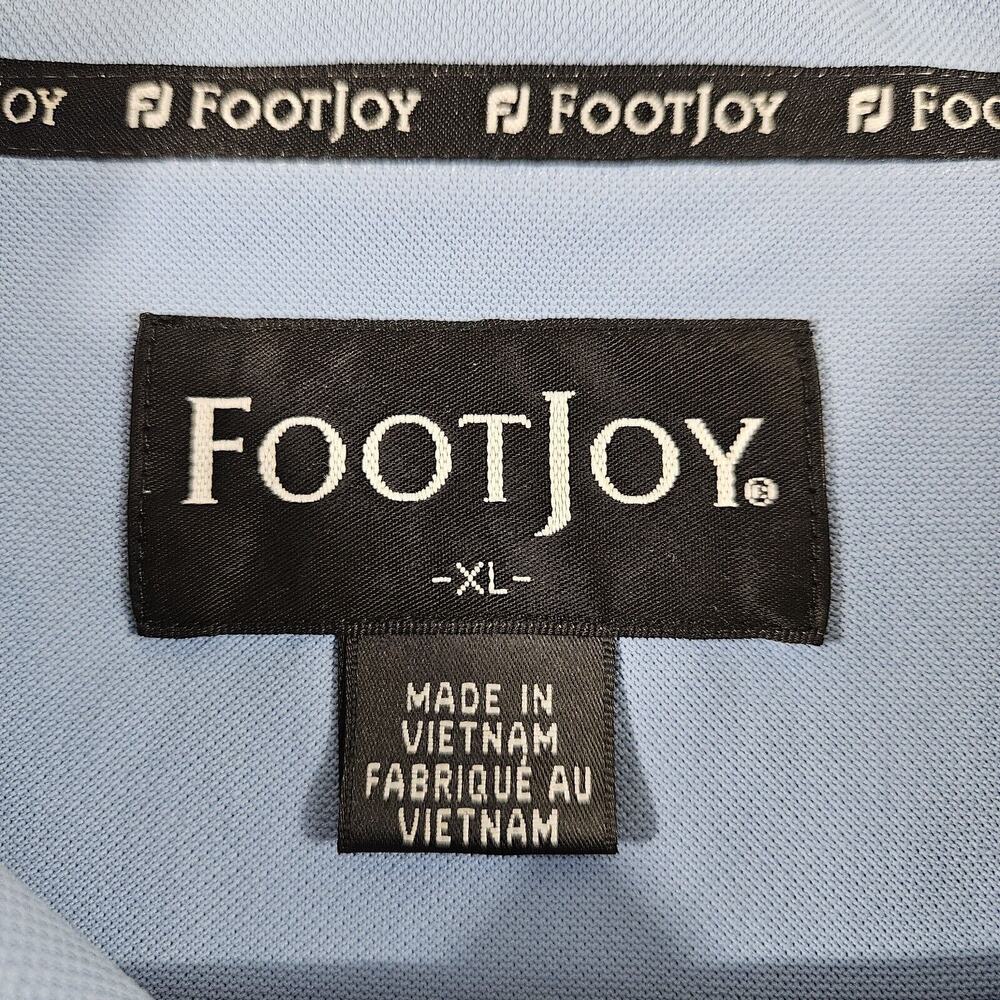 Footjoy Mens XL Blue Polo Shirt Golf Short Sleeve - Picture 4 of 6